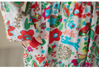 Vestido Vintage de Algodón de Manga Larga Talla Grande, Elegante y Suelto para Mujeres - details 94