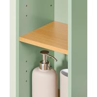 Mueble de Baño Alto Armario de Pilar con 5 Estantes Abiertos 2 Puertas y 1 Cajón - details 42