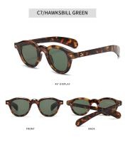 Toyear-gafas de sol ovaladas redondas Vintage para mujer y hombre, lentes de sol de diseñador de marca de lujo, estilo Punk y Rosa, con remaches - details 11