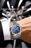 Reloj de Lujo Clásico Retro para Hombres Automático, Correa de Cuero, Reloj de Cuarzo a la Moda, Resistente al Agua, Luminoso - details 8