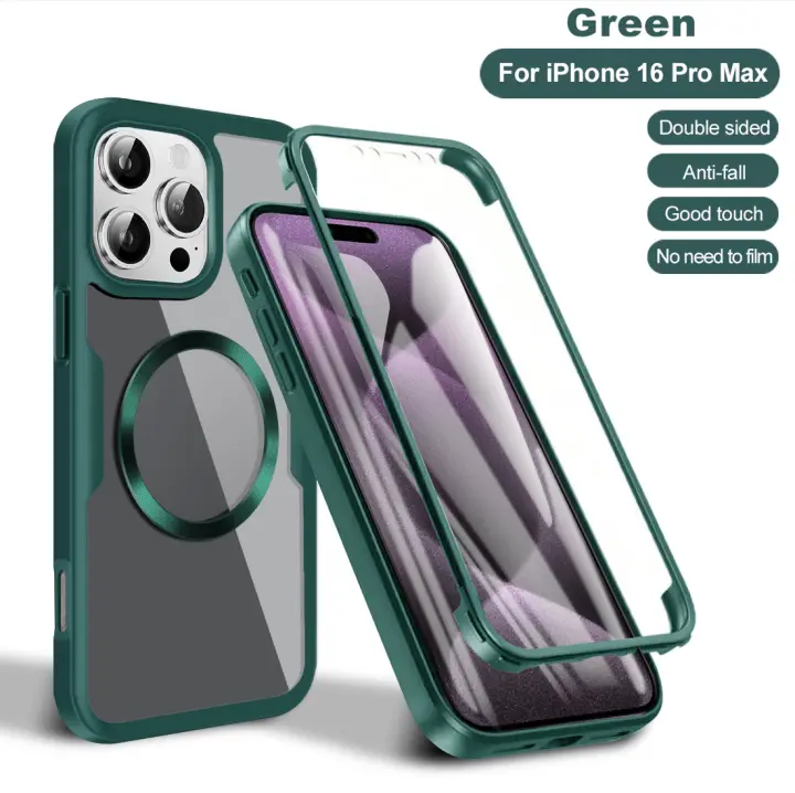Funda de Succión Magnética, Protección Total 360 para iP 16 Pro Max - 1