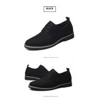Zapatos informales de gamuza para hombre, calzado con cordones, Oxford azul, planos, transpirables, talla grande 38-48 - details 27