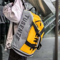 Mochila multifuncional de gran capacidad, mochila deportiva para gimnasio, viaje, bolso de lona impermeable con bolsillo para zapatos independiente - details 17