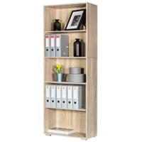 Estantería Vela Roble 190x60x28cm 5 Estantes Librería Biblioteca Mueble Organizador Oficina - details 7