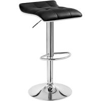 Cocina con Reposapiés Regulable en Altura Taburete Giratorio 360 °   Asiento Tapizado en PU Taburete - details 0