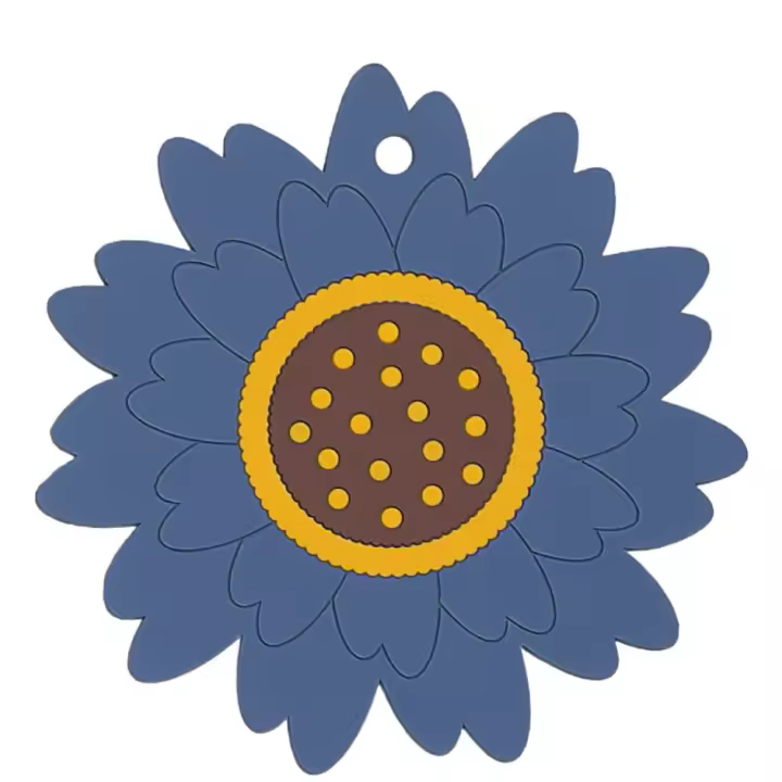 Tapete antideslizante para el hogar, soporte para olla caliente de girasol, resistente al calor, tapete para cuenco grueso, almohadilla para sartén antiescaldado de dibujos animados, encimera, 3 uds. - 1