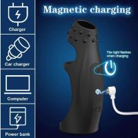 Empaque privado SEX Anillo vibrador de manga Vibrador Extensor de pene Testículos Estimulación del punto G Juguetes sexuales para hombres - details 3