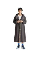 Chubasquero largo reutilizable para adultos, impermeable, a prueba de viento, Poncho de lluvia con capucha, cordón para viajes al aire libre, emergencia - details 3