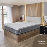 Topper Viscoelástico Multizonas Almohadilla de Grosso 7 cm, Desmontable y Transpirable para Cama de 140 Cubre Almohada Viscoelástica, 140 x 190 cm - details 2