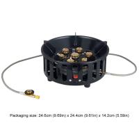 Estufa de gas de encendido electrónico de 21000W con adaptador, horno portátil, parrilla para barbacoa, utensilios de cocina para acampar al aire libre y viajes - details 12