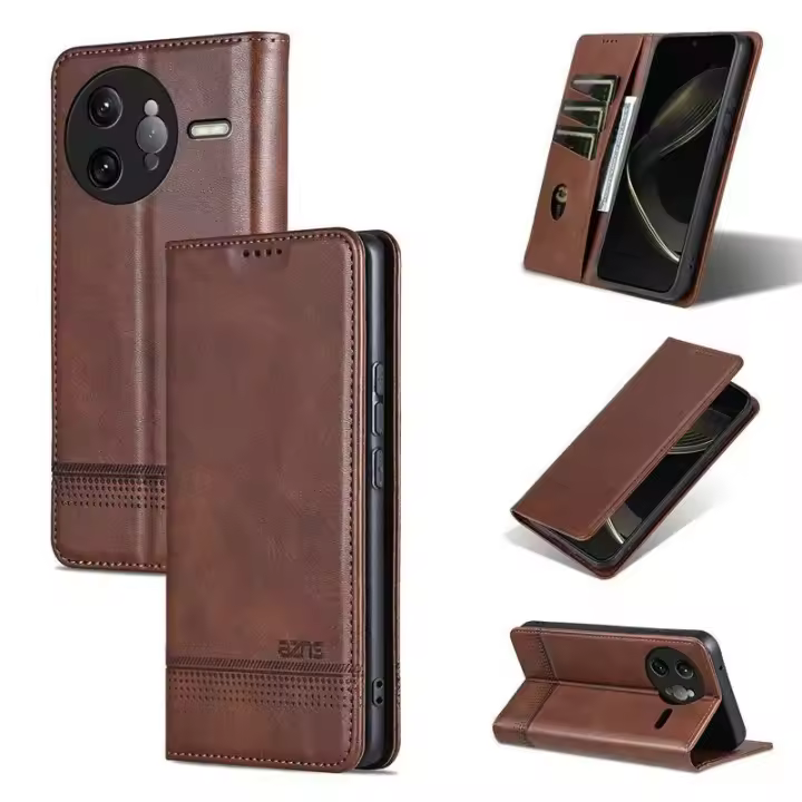 Funda con tapa de cuero PU para Xiaomi Poco Pro, F7 Ultra, cuero magnético, protección a prueba de golpes - 1