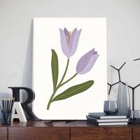 Cuadros de Tulipanes para Mercado de Flores con Marco Pintura Danesa en Lienzo Minimalista para Dormitorio Decoración del Hogar Aestética de Pared - details 4