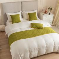 Carrileras Decorativas Para Cama con Patrón de Concha en Terciopelo Nuevo Diseño en Color Gris Rosa Amarillo Azul Verde Material Poliéster Hecho en China - details 16