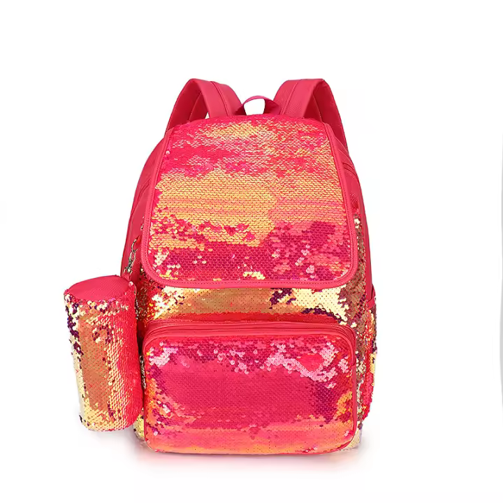 Mochila de moda para mujer, nueva mochila de lentejuelas, bolso de viaje coreano, bolso escolar versátil para estudiantes - 1