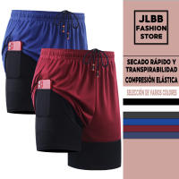 Pantalones cortos deportivos antideslumbrantes para hombre, pantalones de entrenamiento de baloncesto y fitness, secado rápido, vacaciones de verano - details 1