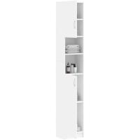 Armario de Baño de Madera Ingeniería Lavadora, Estante, Ducha, Inodoro 32x25,5x190 cm - details 13