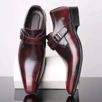 2025 nuevo tamaño grande 38-47 vestido de cuero de Pu transpirable de lujo zapatos formales planos de boda de verano para hombres - details 3