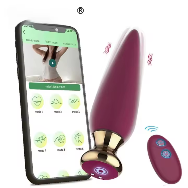 Leten Plug Anal Inalámbrico Bluetooth Control Remoto de Aplicación para Hombres y Mujeres - 1
