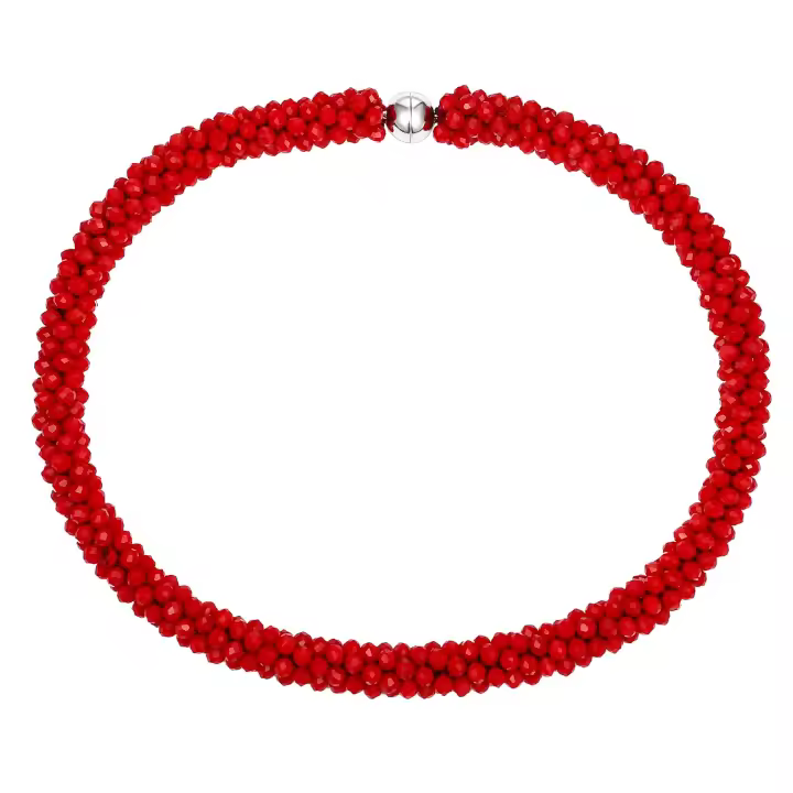 Collar de Cuentas Brillante y Divertido de Esbbela para San Valentín, Cristal Artificial, Colorido, 43.18 cm Adecuado para Hombres y Mujeres, Uso Diario, Fiesta y Regalo de Vacaciones, Ideal para Navidad - 1