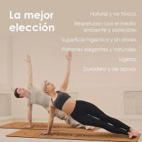 Ecologica Estera de Yoga Antideslizante - Estera de Yoga de Corcho Natural, Incluye Correa para el Hombro y Bolsa de Transporte, para Yoga y Pilates, Estera Deportiva - details 0