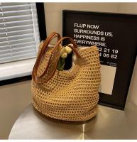 Bolso H7 de gran capacidad para mujer, nuevo bolso de playa para vacaciones en la playa, bolso de mano tejido de paja para ir al trabajo - details 19