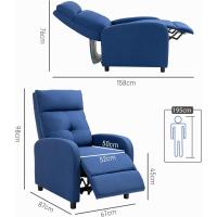 Silla de Relax Rebanable Manual Alta Comodidad en Sillón para Dormitorio y Oficina Carga de 150kg - details 20