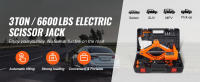 SucceBuy Gato para automóvil eléctrico - Gato de tijera de 3 toneladas para reparaciones de automóviles. Conveniente y confiable. Una herramienta imprescindible - details 0