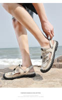 Zapatos de verano de gran tamaño para hombre, sandalias transpirables, zapatos casuales de malla, zapatos de viaje de fondo suave y hueco, zapatillas nuevas - details 8