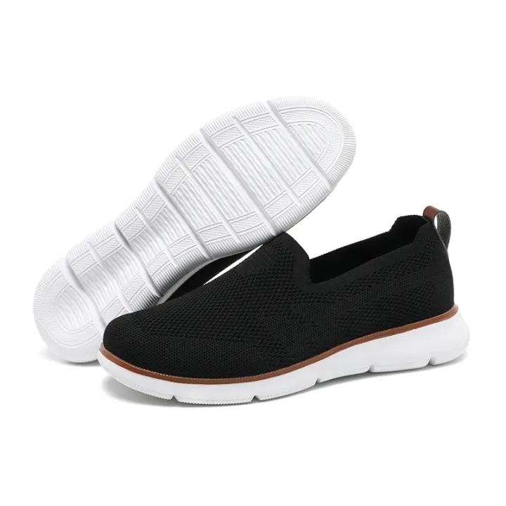 Mules antideslizantes para hombre, zapatos ligeros para caminar, transpirables, color negro - 1