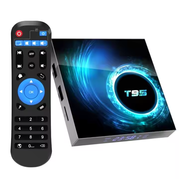 Caja inteligente con Android 10,0, 4 GB de RAM, 32 GB, eMMC, Allwinner, de cuatro núcleos de 64 bits, ARM Corter, Mali, Salida MP2, 6K, BT5.0, WiFi 2,4 GHz/5GHz, 100M, LAN - 1