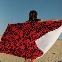 Keiths Haring Beach para niños, baño personalizado, piscina, vacaciones, toalla de picnic, regalo de fiesta - details 12
