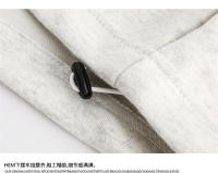 Otoño estilo coreano bordado simple, sudadera con media cremallera y cuello alto para adolescentes, marca de moda, ajuste holgado - details 5