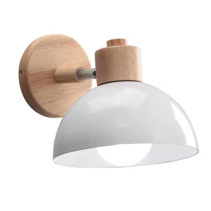 Goeco Luz Nórdica de Pared Moderno Aplique de Madera Ahorro de Energía - 1