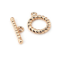 Pulsera de Tirantes Geométricos de Latón Dorado 18K Clasps para Hacer Joyería DIY - details 136