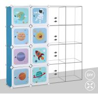 Organizador Modular para Niños 15 Cubos de Plástico para Ropa, Zapatos, Juguetes 153 x 31 x 153 cm - details 7