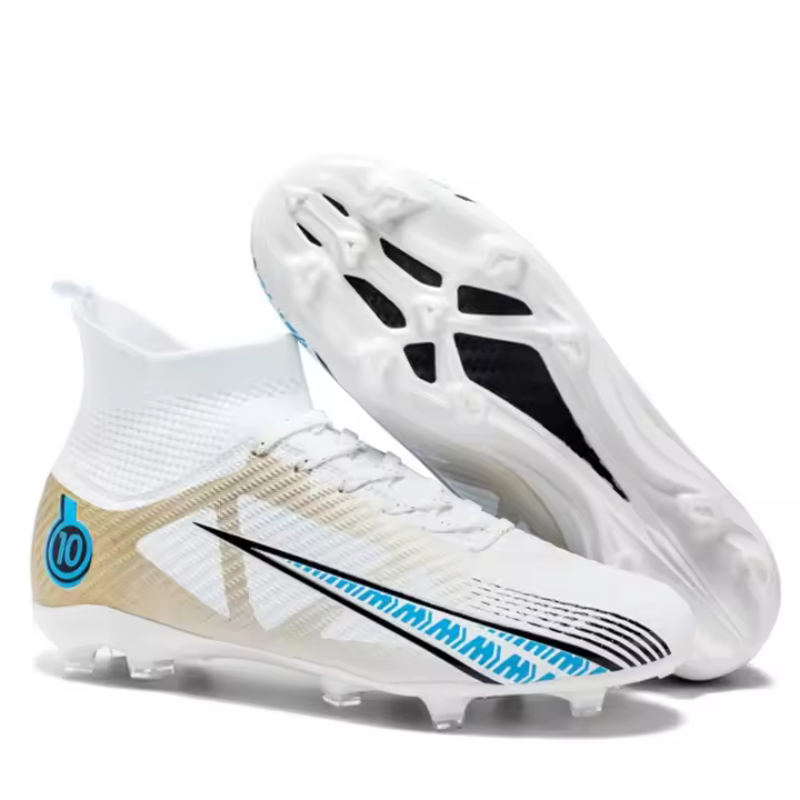 Zapatos de fútbol de alta parte superior, uñas largas, césped, TF, entrenamiento de competición - 1