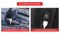 Bolsa de viaje de negocios para hombres, bolsa para computadora portátil de 16 pulgadas, almacenamiento multicapa, interfaz USB, correa de fijación de varilla de tracción - details 9