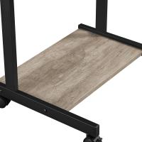 Mesa Ordenadora con Ruedas Pequeña Escritorio para Juegos con Cajón Espacio Límite Negro 79,5x56x51cm - details 14