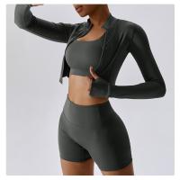 Sujetador de yoga antideslizante de alto soporte para mujer, espalda cruzada, sujetador deportivo grueso, gimnasio, correr, fitness - details 10