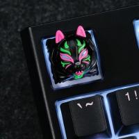 ECHOME Anime Keycap Set - Teclas personalizadas con arte original de Kitsune Perfil Cherry para teclados mecánicos Kits HOT KEYS HKP Accesorios Gaming Artesanales con diseño exclusivo. Compatibles con teclados estándar, ideales para jugadores y coleccioni - details 5