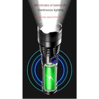 Linterna LED de Alta Potencia Portátil, Impermeable, Más de 93m de Luz de Camino, Carga USB, Ideal para Acampar y Pescar - details 7