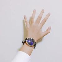 Dugary 40 mm reloj de cuarzo cultural de la ciudad prohibida de China Polaris reloj de moda masculino correa de cuero incrustada en cristal - details 4