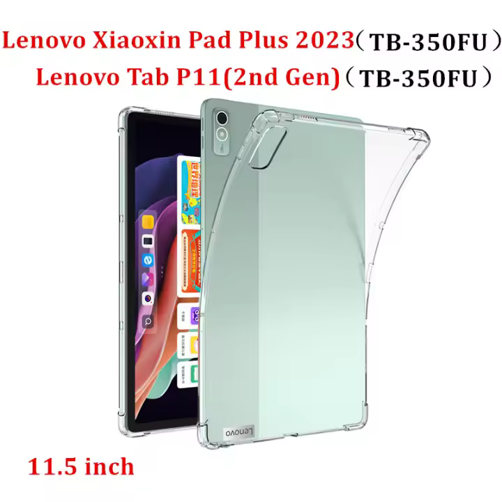 Funda de TPU suave y transparente para Lenovo Tab P11 2ª generación 2023 Airbag, Xiaoxin Pad 10,6 2022 P11 Plus 11 "P11 Pro 11,5 11,2 - 1