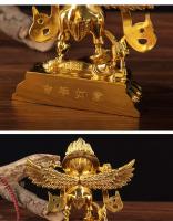 Productos étnicos tibetanos, oferta especial, gran pájaro Peng con alas doradas, adorno de aleación para el hogar, estatua de Buda de la suerte - details 7