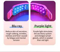 Dispositivo de elevación, terapia de fotones LED, masajeador adelgazante, masajeador de vibración facial calentado con doble mentón en V - details 14