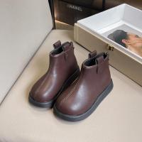 Zapatos de cuero para niñas, botas cortas versátiles antideslizantes de fondo suave, estilo coreano, a la moda, otoño e invierno, 2024 - details 5