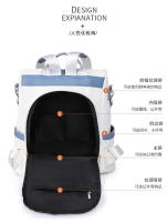 Mochila de cuero para mujer, bolso de hombro pequeño, mochila simple de moda, mochila antirrobo para mujer - details 6