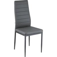 Sillas de Comedor de 4 Piezas Elegantes Resalto Alto, Asiento Ergonómico, Diseño con Costuras Decorativas Material de Piel Sintética, Estructura de Acero - details 6