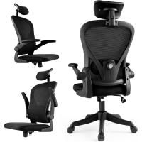 Oficina Ergonómica, Silla Gaming, con Reposacabezas Ajustable, Soporte Lumbar y Apoyabrazos Plegables, Asiento Cómodo para Juegos, Capacidad Máxima de 120 kg - details 7
