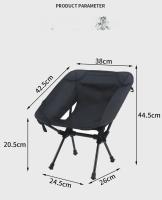 Silla portátil Lazy Boy Silla plegable de aluminio ligero de alta gama Silla lunar para exteriores Silla plegable para camping - details 1